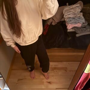 Aritzia Cream Oversized Sweatshirt